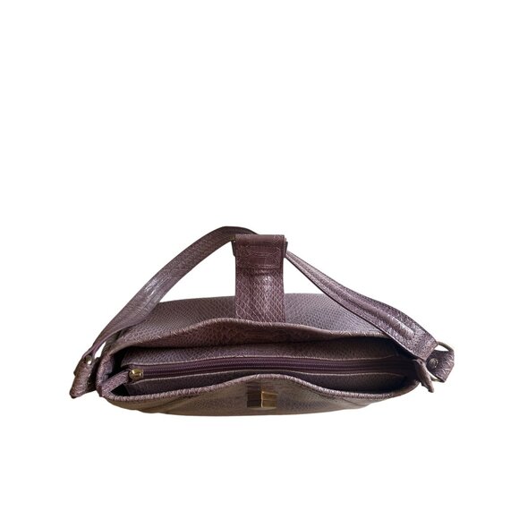 Worthington Lavender Reptile Print Shoulder Bag - Picture 5 of 10